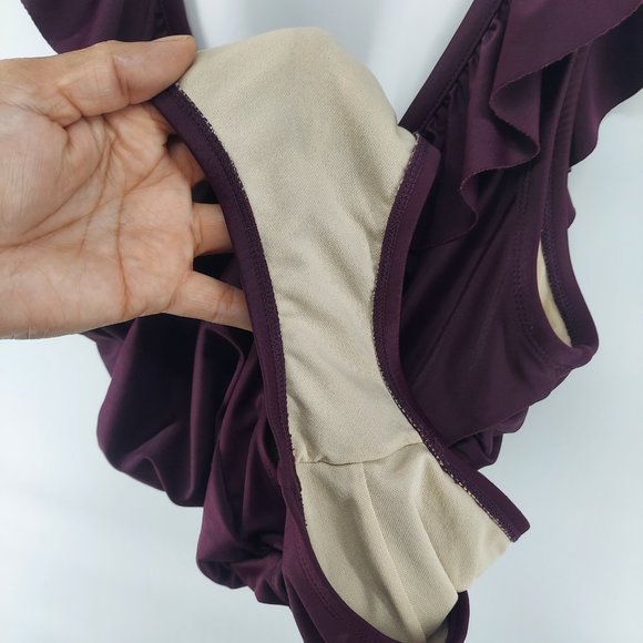 merona swimsuit one piece size large purple - Picture 12 of 12